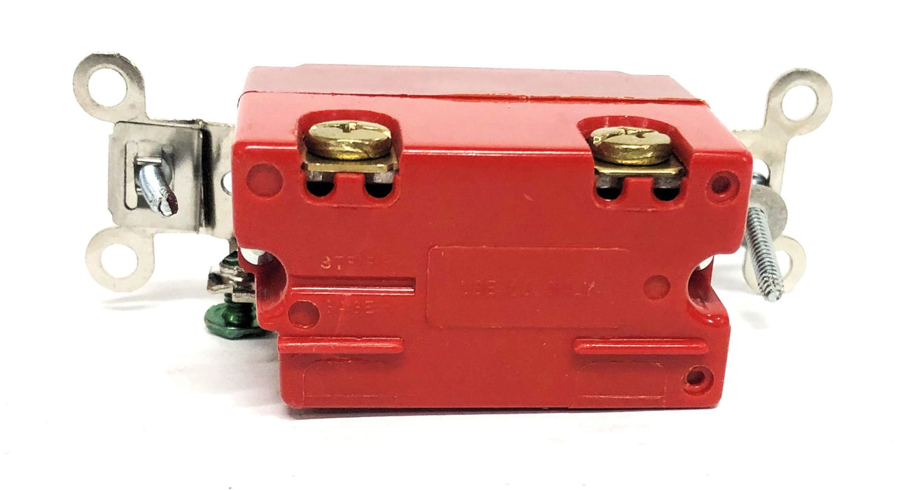 Hubbell 20A 120-277VAC Single Pole Barrel Key Locking Switch HBL1221RKL NOS
