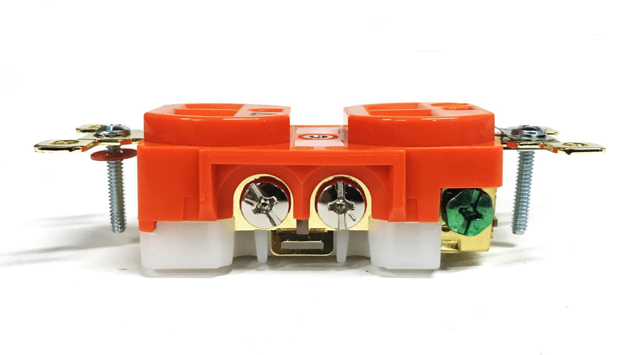 Bryant Orange 15A 125V Duplex Receptacle BRY5262IG [Lot of 2] NOS
