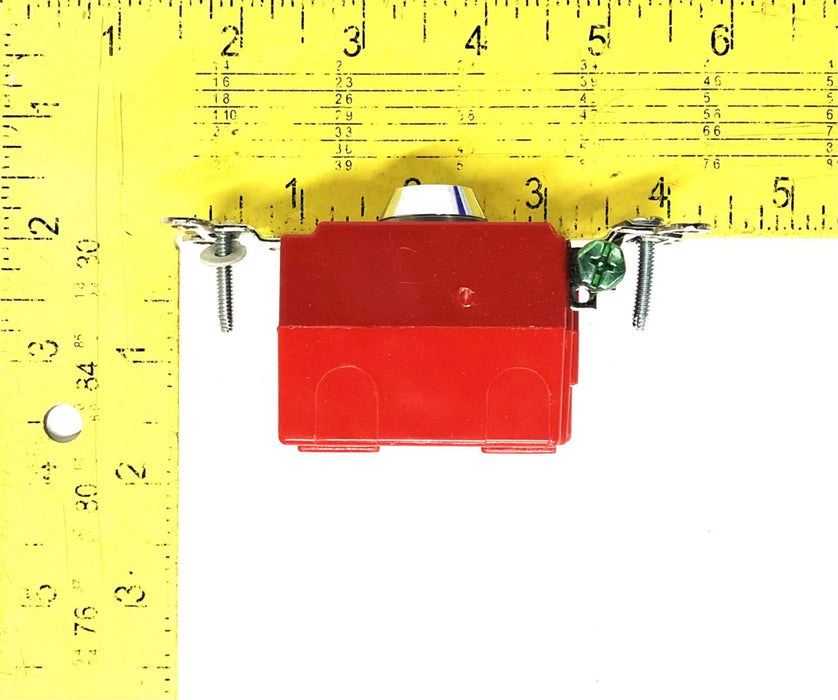 Hubbell 20A 120-277VAC Single Pole Barrel Key Locking Switch HBL1221RKL NOS
