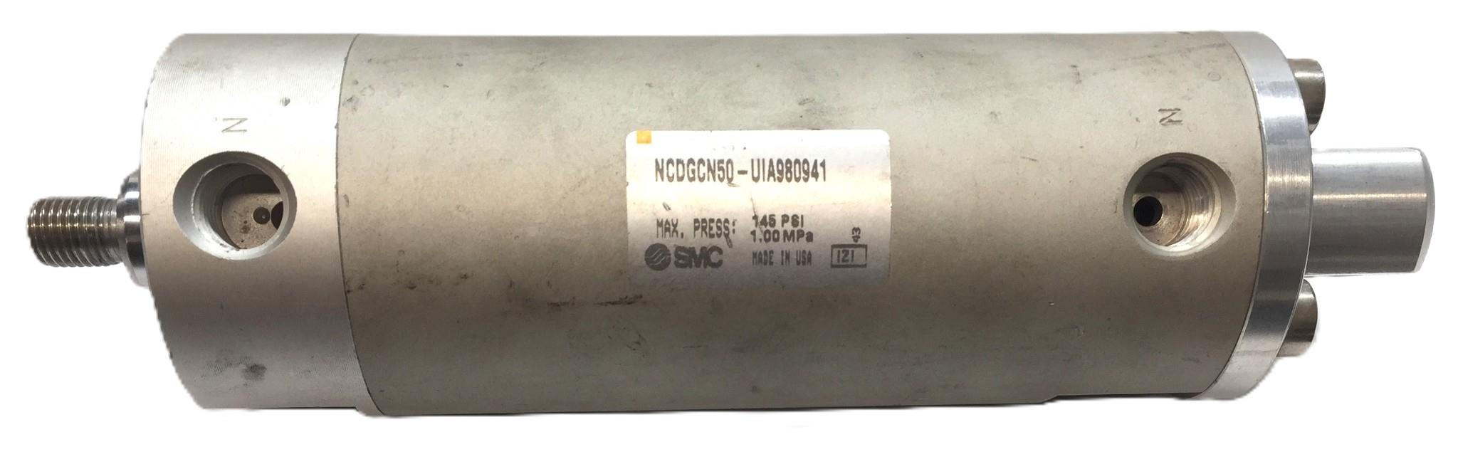 SMC 145 psi/1.00MPa Pneumatic Cylinder NCDGCN50-UIA980941 USED
