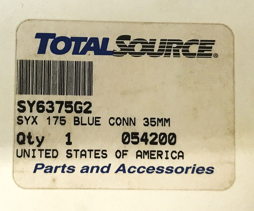 Total Source 35mm Blue Connector Assembly SY6375G2 [Lot of 3] NOS