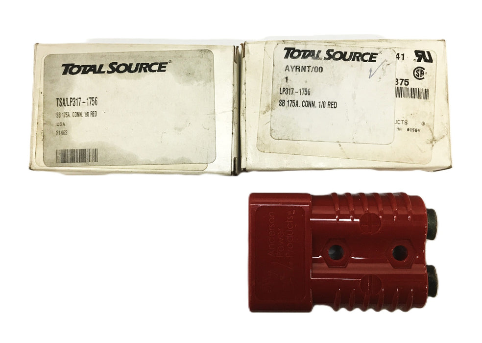 Total Source Red Connector Assembly LP317-1756 [Lot of 2] NOS
