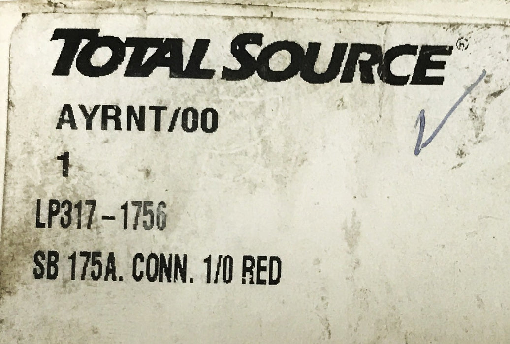 Total Source Red Connector Assembly LP317-1756 [Lot of 2] NOS