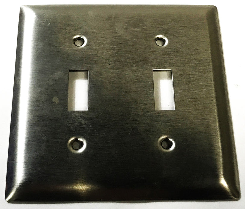 Pass & Seymour Stainless Steel 2-Gang 2-Switch Wall Plate SS2 [Lot of 11] NOS