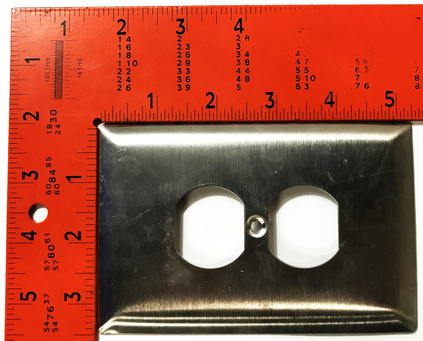 Pass & Seymour Stainless Steel 1-Gang 2-Hole Wall Plate SS08 [Lot of 8] NOS