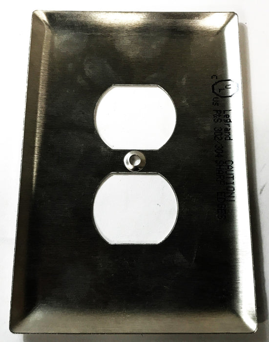 Pass & Seymour Stainless Steel 1-Gang 2-Hole Wall Plate SS08 [Lot of 8] NOS