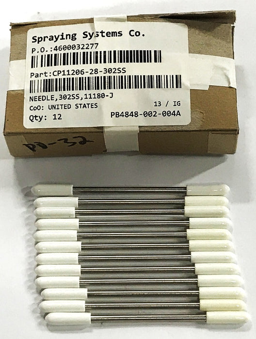 Spraying Systems Co. Needle 302SS-11180-J [Lot of 12] NOS