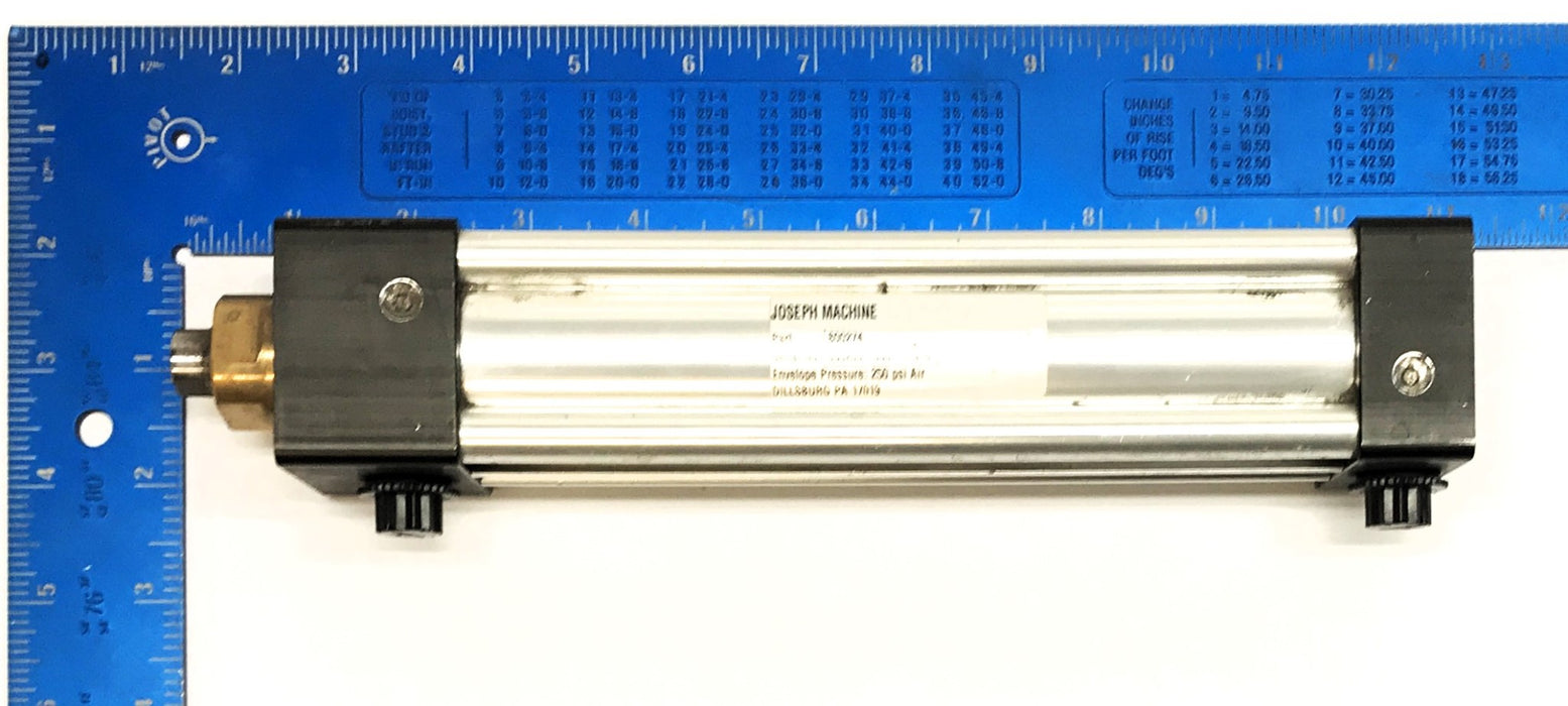 Joseph Machine 250 PSI Pneumatic Cylinder W/ Plugs 800274 USED