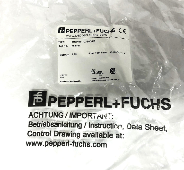 Pepperl & Fuchs Sensor 3RG4011-0JB00-PF USED