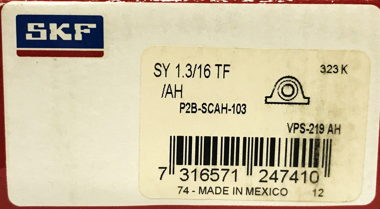SKF SCAH Air Handling Pillow Block Ball Bearing P2B-SCAH-103 NOS