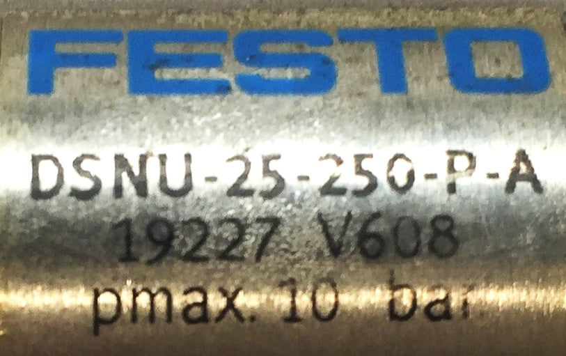 Festo Pneumatic Air Cylinder DSNU-25-250-P-A (19227 V608) USED