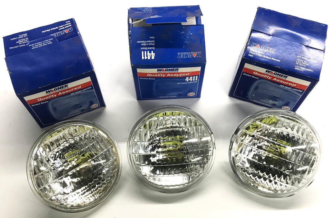 WAGNER Sealed Beam 4411 [Lot Of 3] NOS