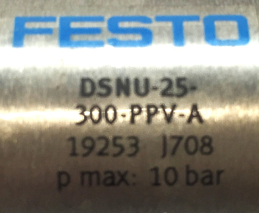 Festo Pneumatic Air Cylinder DSNU-25-300-PPV-A (19253 J708) NOS
