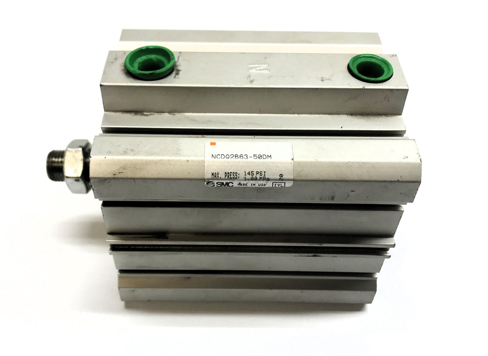 SMC 145 PSI Compact Pneumatic Cylinder NCDQ2B63-50DM USED