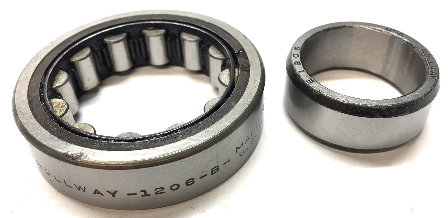 Rollway Cylindrical Roller Bearing with Inner Ring (No Box) 1206-B NOS