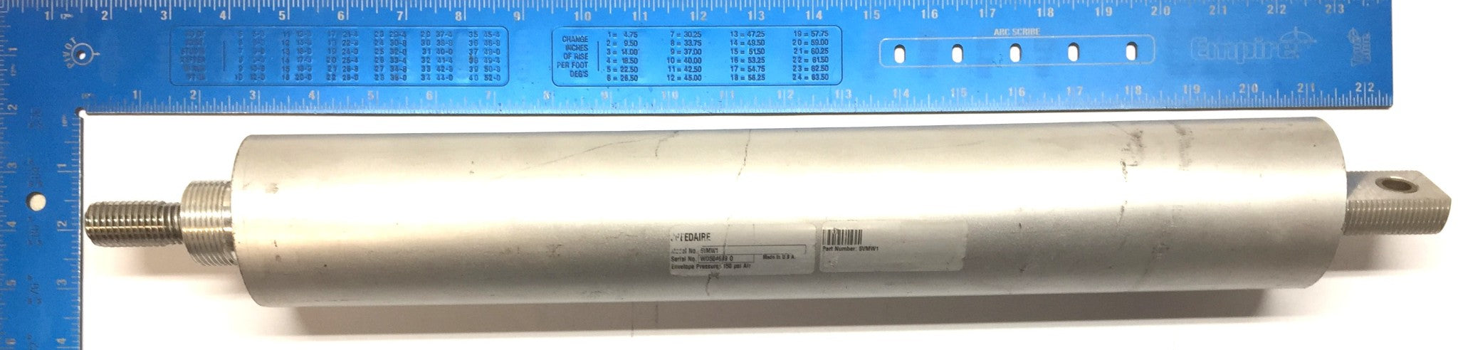 Speedaire Pneumatic Round Air Cylinder 5VMW1 NOS