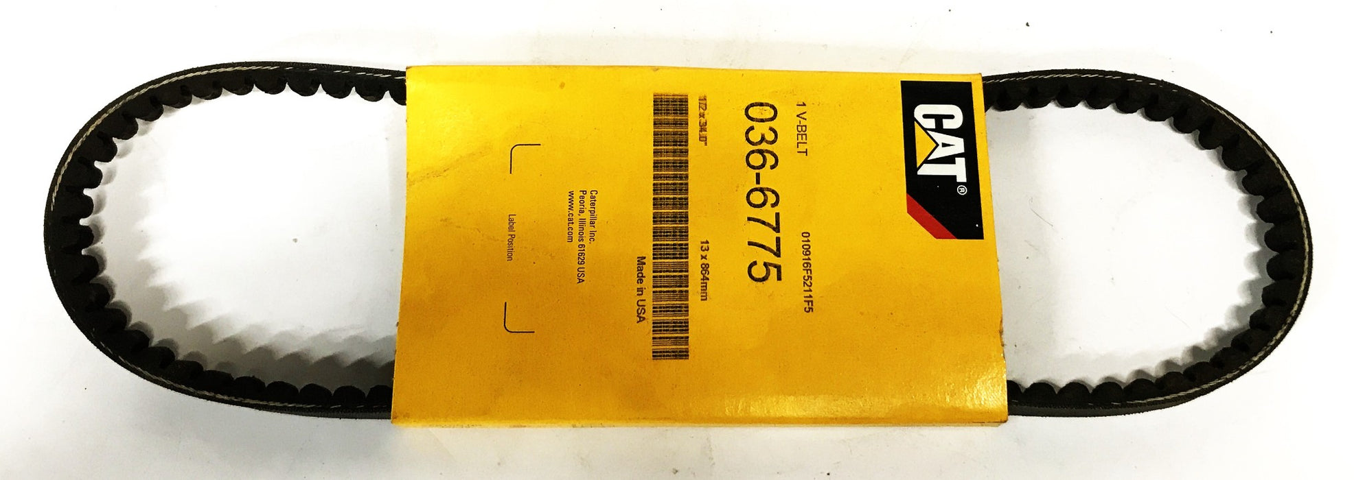 Caterpillar Cogged V-Belt 036-6775 [Lot of 3] NOS