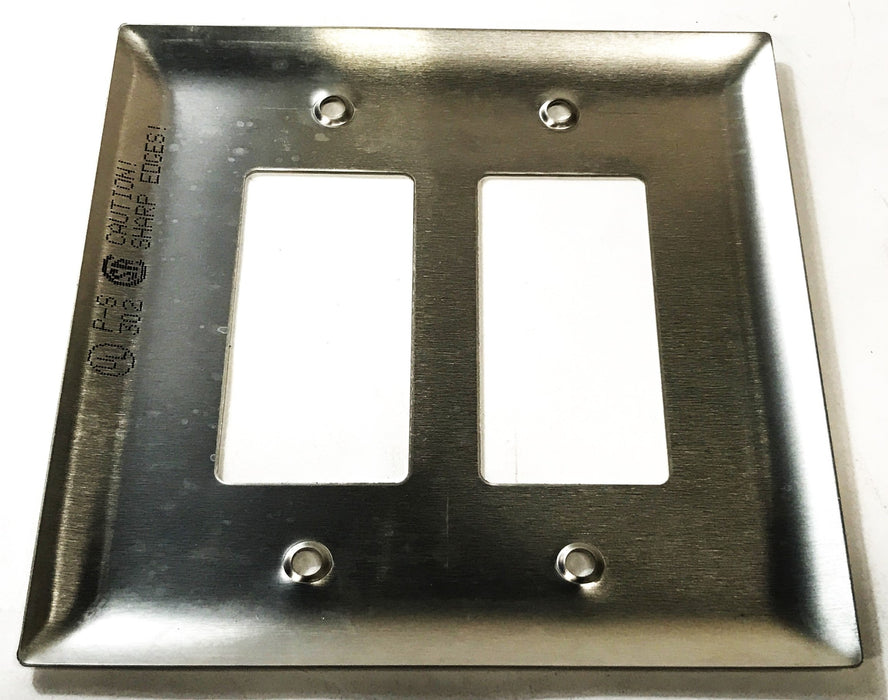 Pass & Seymour 2-Gang 2-Hole Stainless Steel Wall Plate SS0262 [Lot of 4] NOS