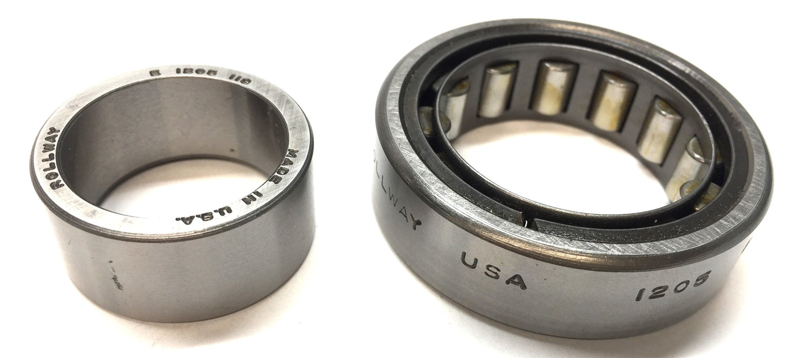 Rollway Cylindrical Roller Bearing 1205B with Inner Race Ring (E1205118) NOS