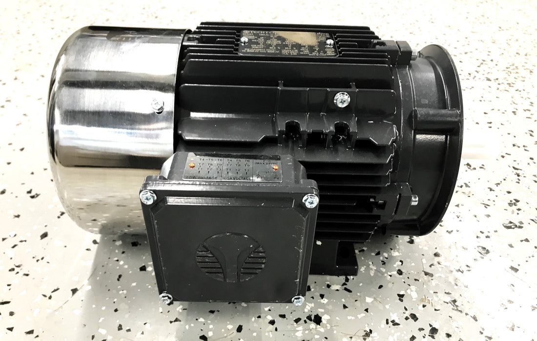 Techtop 2HP Three Phase Electric Motor CB3-AL-TF-56HC-4-B-D-2 NOS