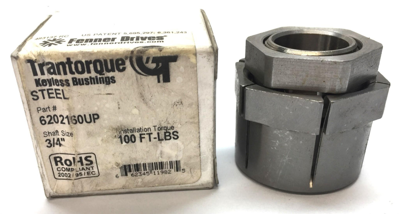 Fenner Drives Trantorque 3/4" Steel Keyless Bushing 6202160UP NOS