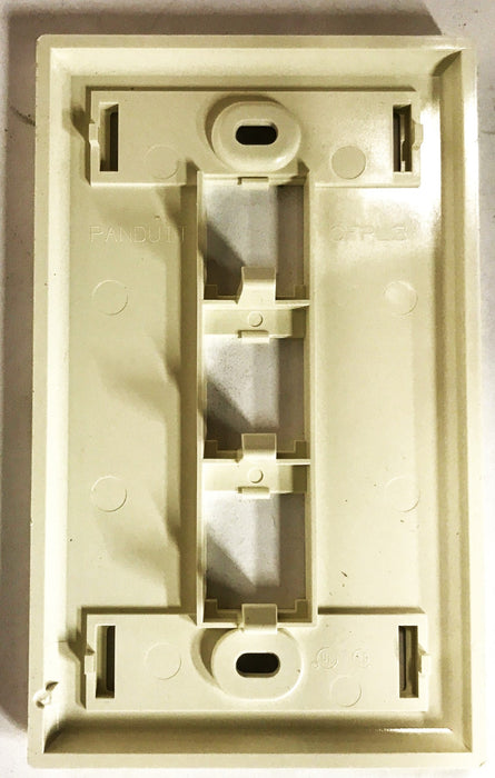 Panduit White Plastic 1-Gang 3-Port Faceplate CFPL3IWY [Lot of 10] NOS