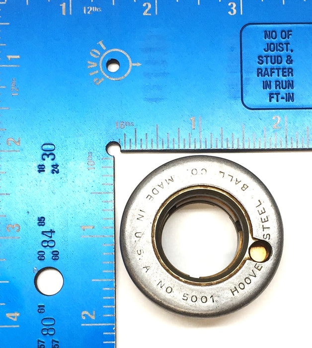 Hoover Steel Ball Co. Banded Thrust Bearing 5001 NOS