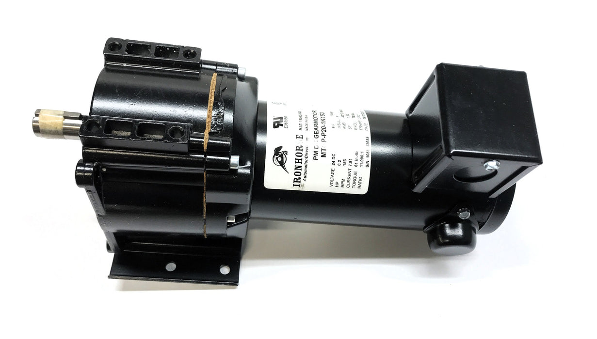 Automation Direct Ironhorse 24V DC Gearmotor MTGP-P20-1K153 NOS