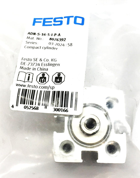Festo Series: 03-2024:58 Compact Cylinder ADN-S-16-5-I-P-A (8076392) NOS