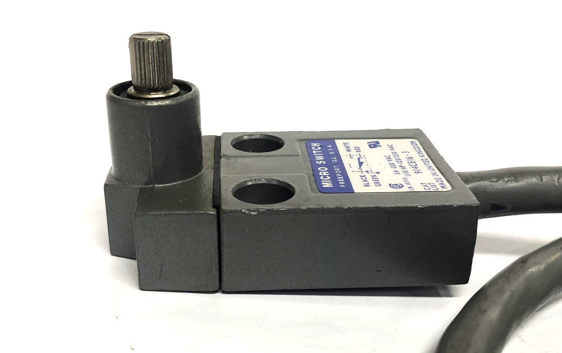 Micro Switch 5A-250VAC 1/10HP-125/120VAC Rotary Limit Switch 914CE16-3 USED