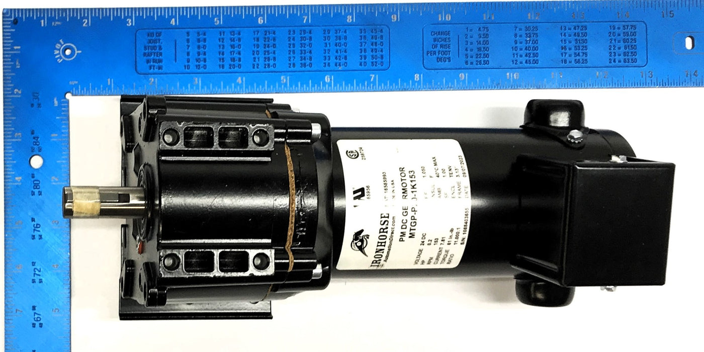 Automation Direct Ironhorse 24V DC Gearmotor MTGP-P20-1K153 NOS