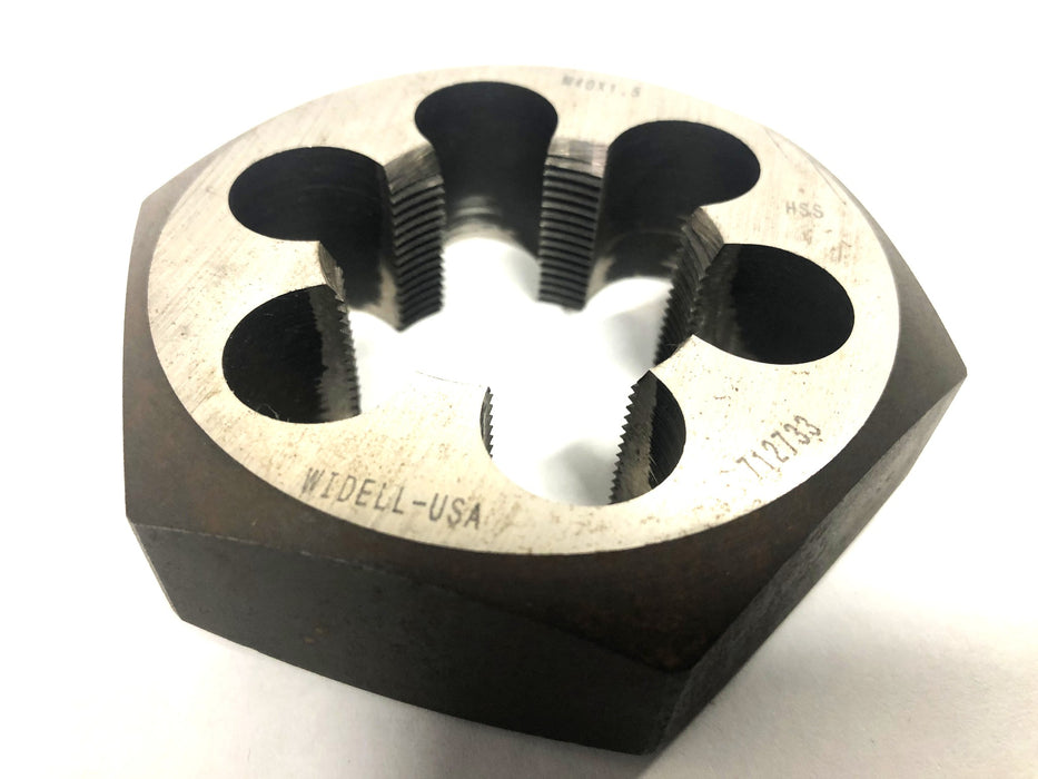 Widell HSS Right Hand Thread Die M40X1.5 (712733) NOS