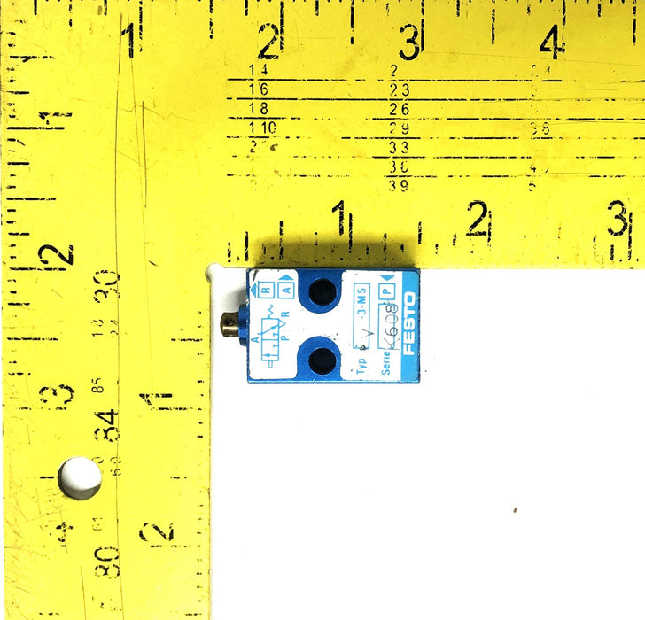 Festo K608 Stem Actuated Valve V-3-M5 USED