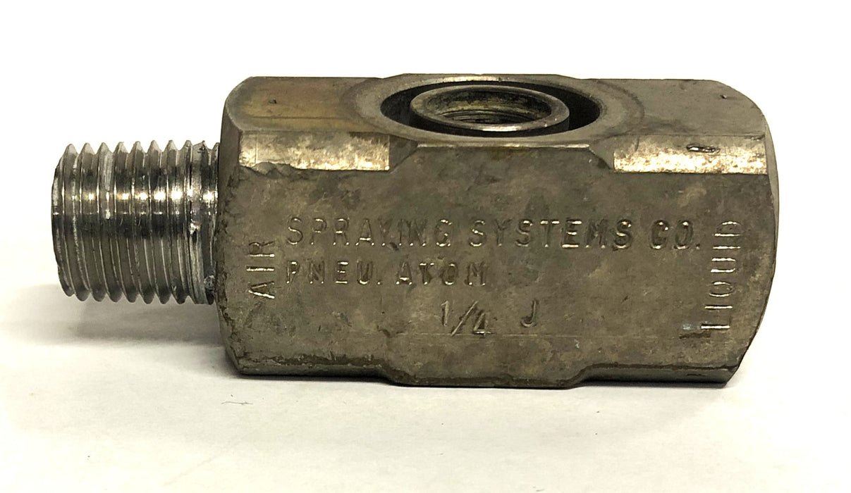 Spraying Systems Auto Co Pneumatic Atom Accessory With Fitting 1/4-J USED