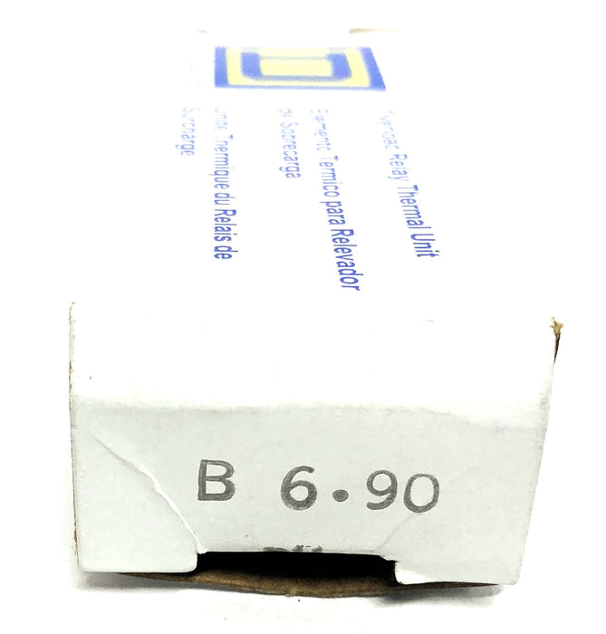 Square D Overload Relay Thermal Unit B6.90 (BH 80) NOS
