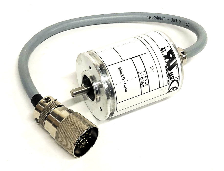 Tekel Instruments Absolute Encoder TKTE.=.360.G/0.11/30.K4.=P=.23X382. NOS