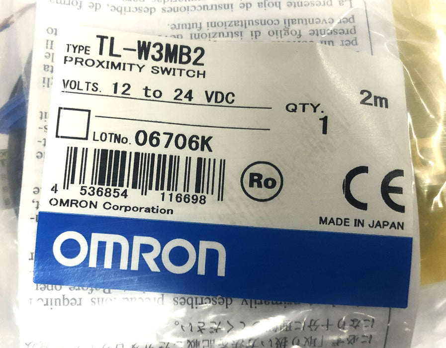 Omron 12-24VDC Proximity Switch TL-W3MB2 [Lot of 2] NOS
