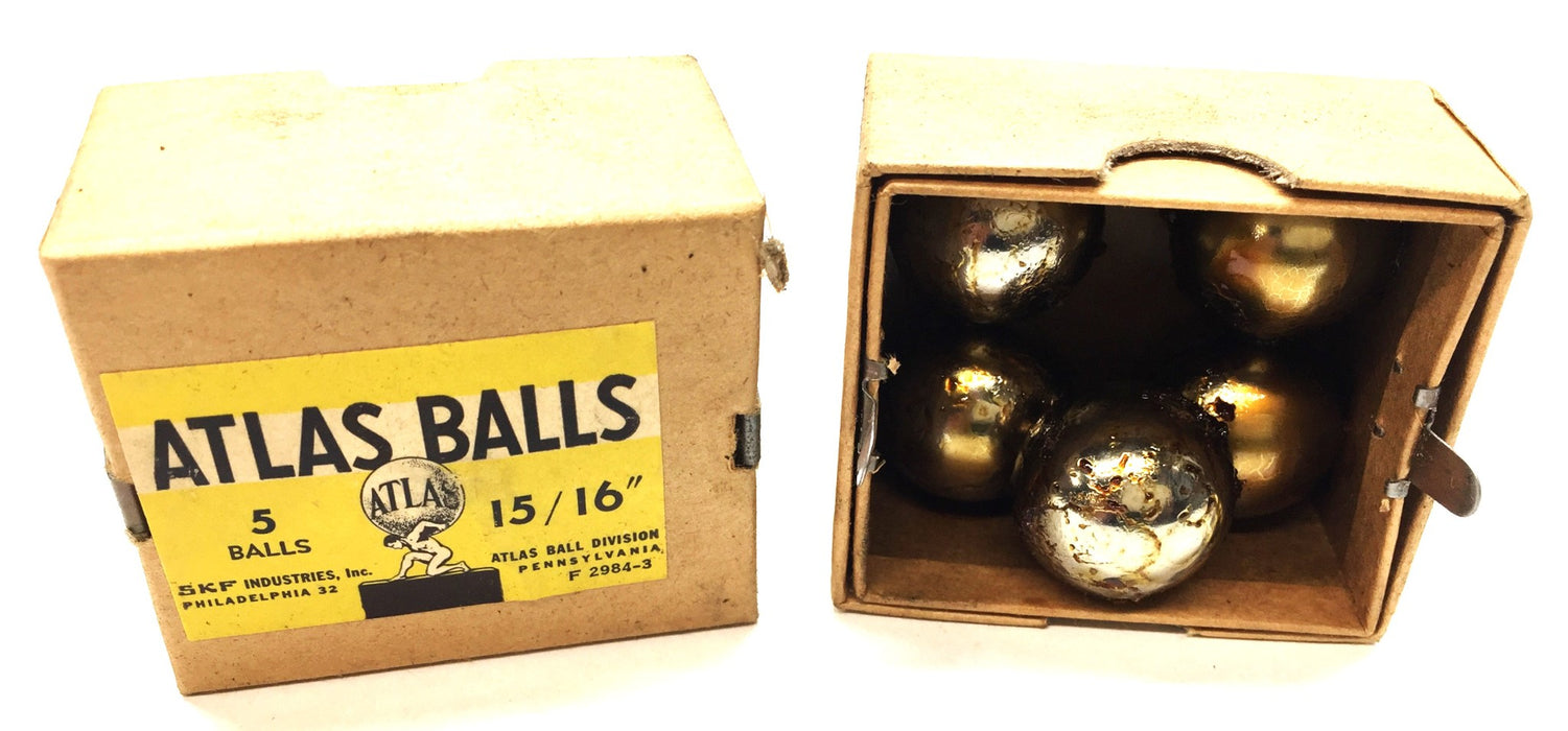 SKF Atlas Balls 15/16" Steel Ball Bearing Pack (5pcs) No.30 [Lot of 2] NOS