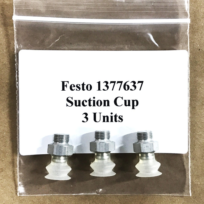Festo Suction Cup 1377637 [Lot of 3] NOS