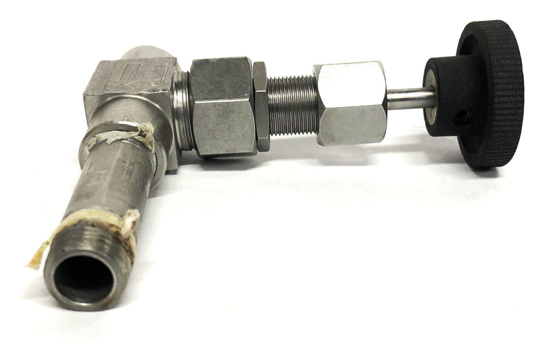 Whitey 5000PSI WOG Needle Valve With Fitting SS-31RF4 USED