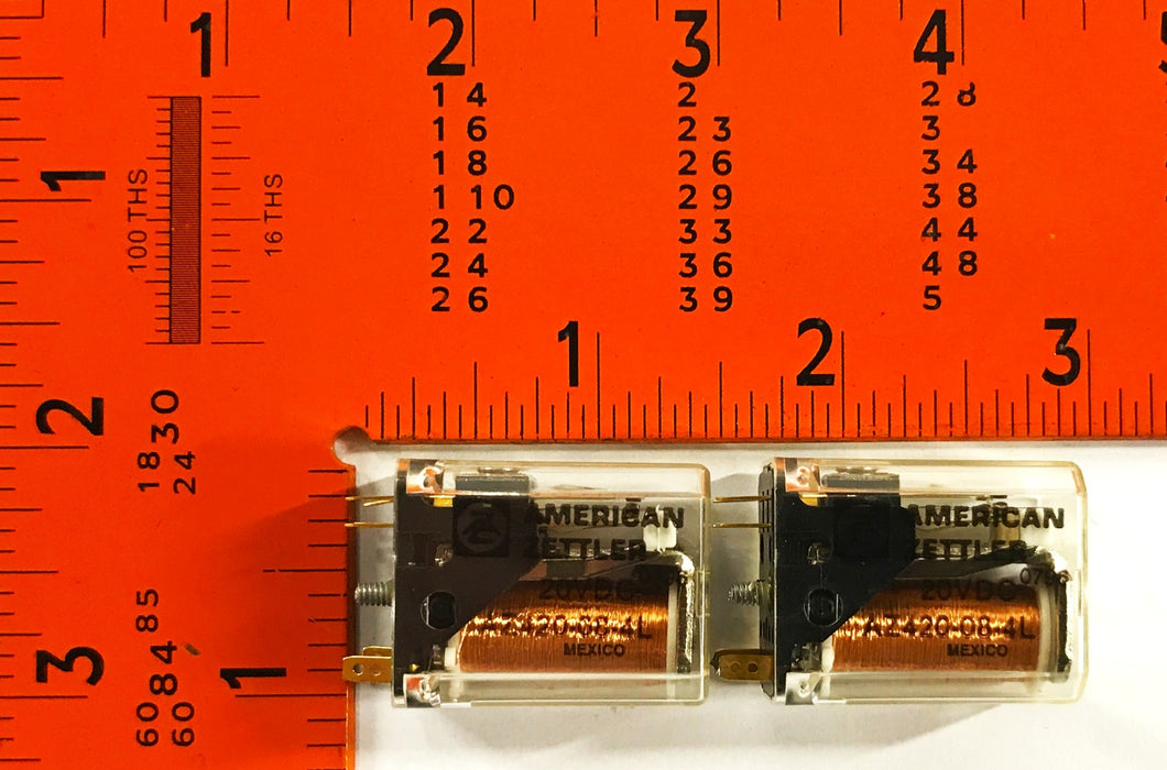 American Zettler 20VDO Relay AZ420-08-4L [Lot of 2] NOS