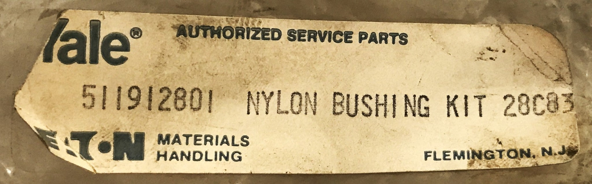 Yale Forklift Nylon Bushing Kit 511912801 [Lot of 2] NOS