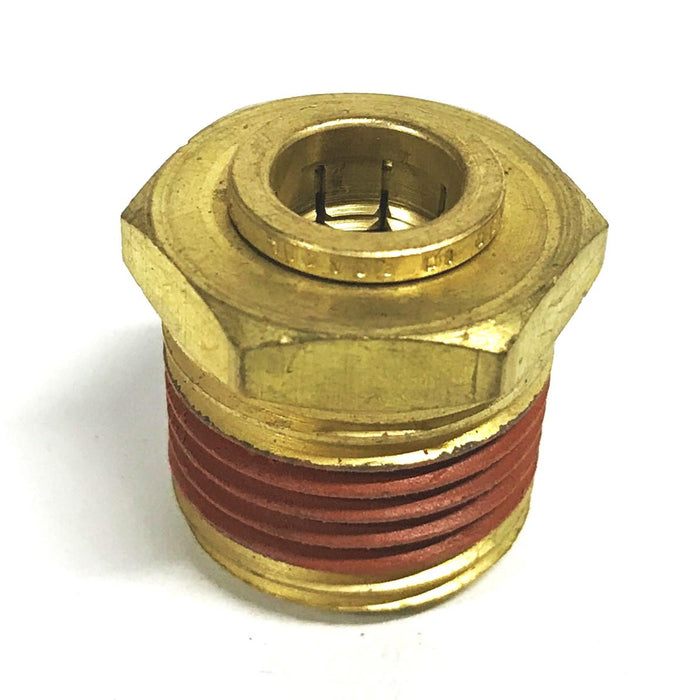 Unbranded Brass 3/8 Push-in x 1/2 NPT Male Hose Fitting 20062 [Lot of 5] NOS