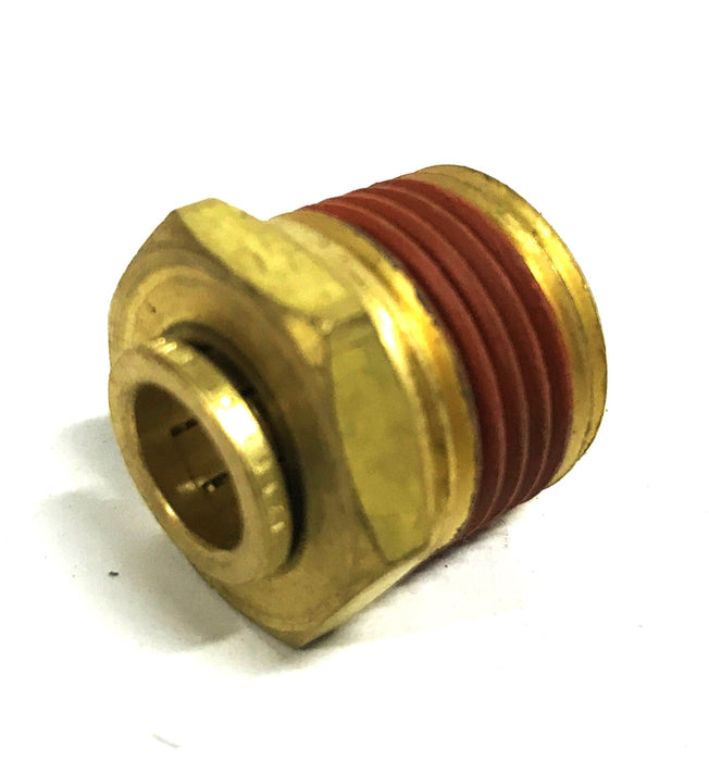 Unbranded Brass 3/8 Push-in x 1/2 NPT Male Hose Fitting 20062 [Lot of 5] NOS