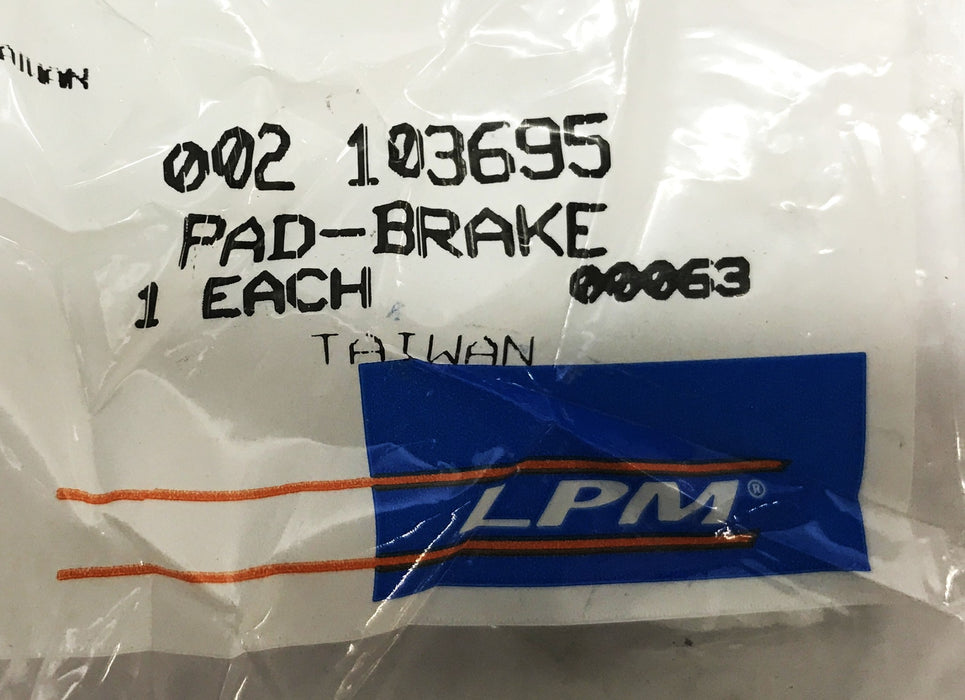 LPM Forklift Brake Pad 002-103695 [Lot of 4] NOS