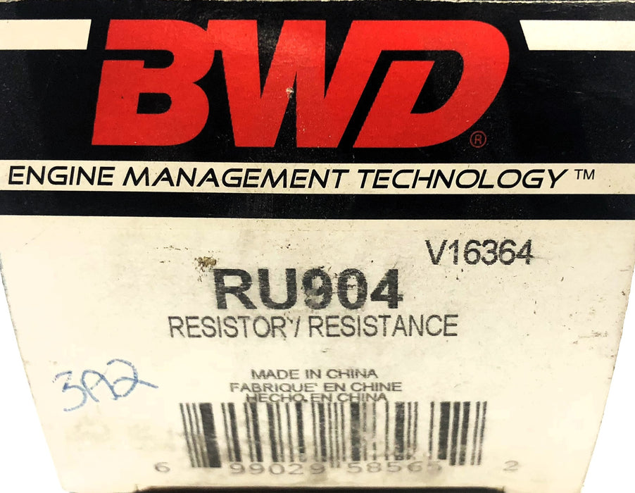 BWD Blower Motor Resistor RU904 NOS