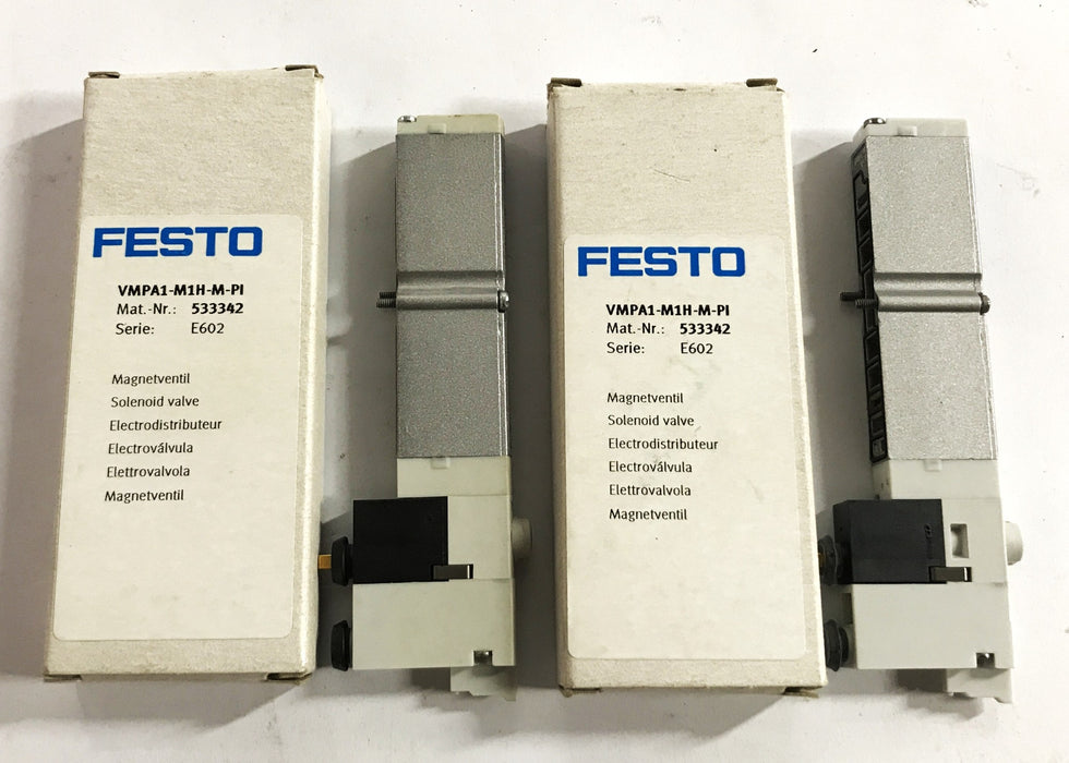 Festo Solenoid Valve VMPA1-M1H-M-PI [Lot of 2] NOS