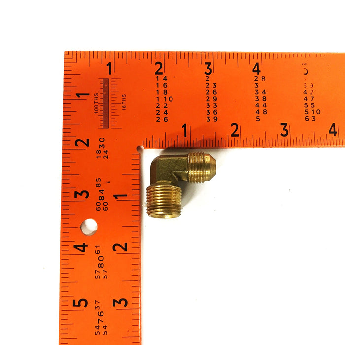 JMC Brass 90 Degree 3/8 inch Flare x 3/8 inch NPT Elbow Coupling [Lot of 13] NOS