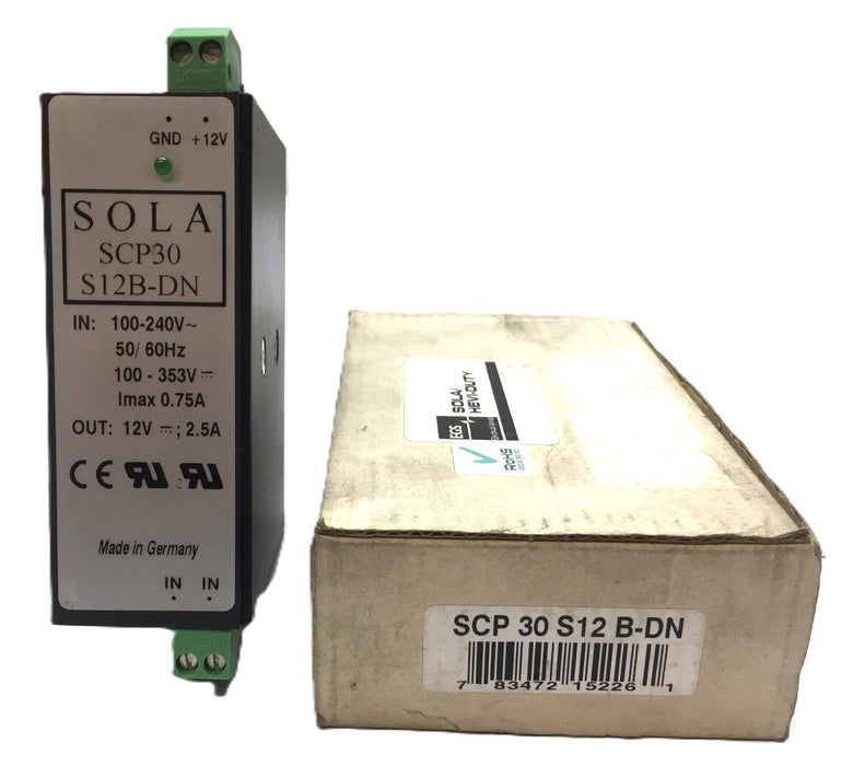 EGS SOLA Hevi-Duty SCP30 100/240V 50/60Hz Power Supply S12 B-DN NOS