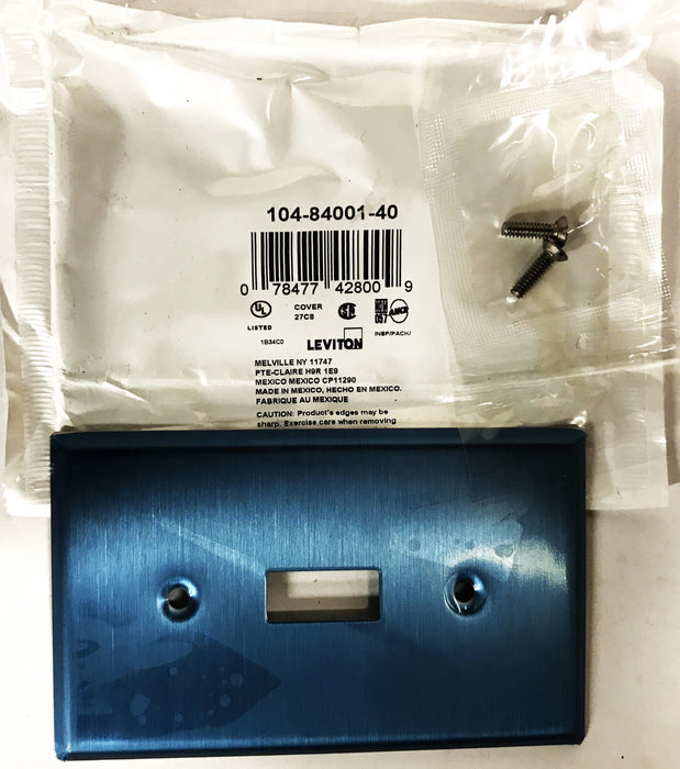 Leviton Stainless Steel Toggle Switch Cover Plate 104-84001-40 [Box of 20] NOS